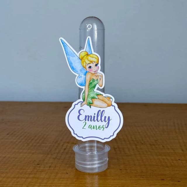 Apliques para Tubetes Personalizados SININHO TINKER BELL - Decoração de Festa | Lembrancinhas | Aniversário | Personalizados