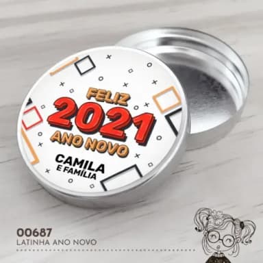Latinha Adesivada Ano Novo - 00687