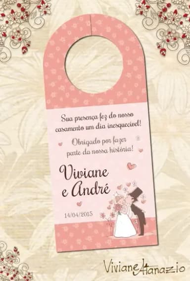 Tag Retrovisor Casamento - 00015