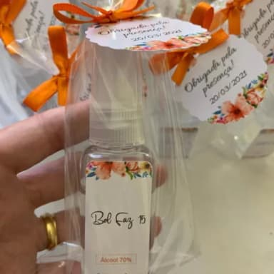 Álcool 70% Spray Lembrancinha Aniversário