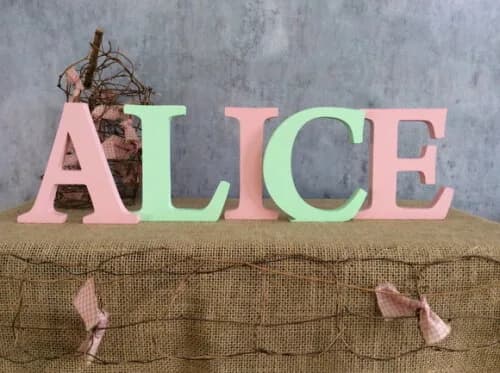 Letras Bastão Decorativas - Nome em Mdf- Quarto de Bebê