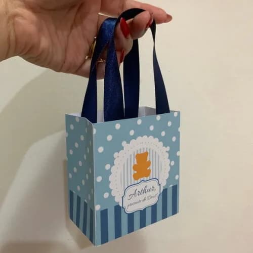 Sacolinha personalizada Urso marrom