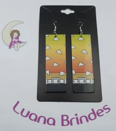 Brinco Desenho Animes 4 de Acrílico - 9cm - 1 par