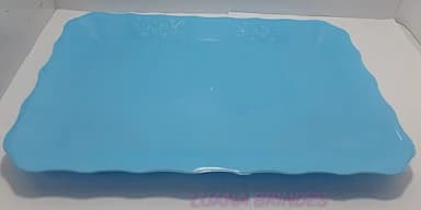Bandeja Média Azul de plástico - 30cm - 1 unidade.