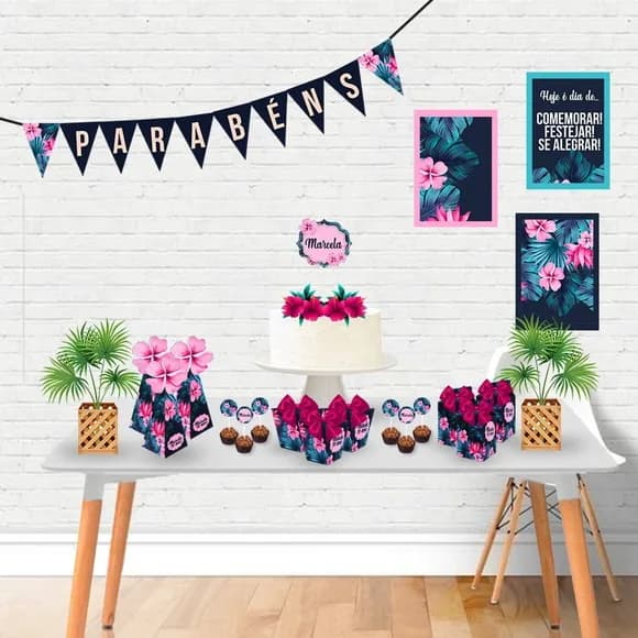 Kit 60 Lembrancinhas Floral