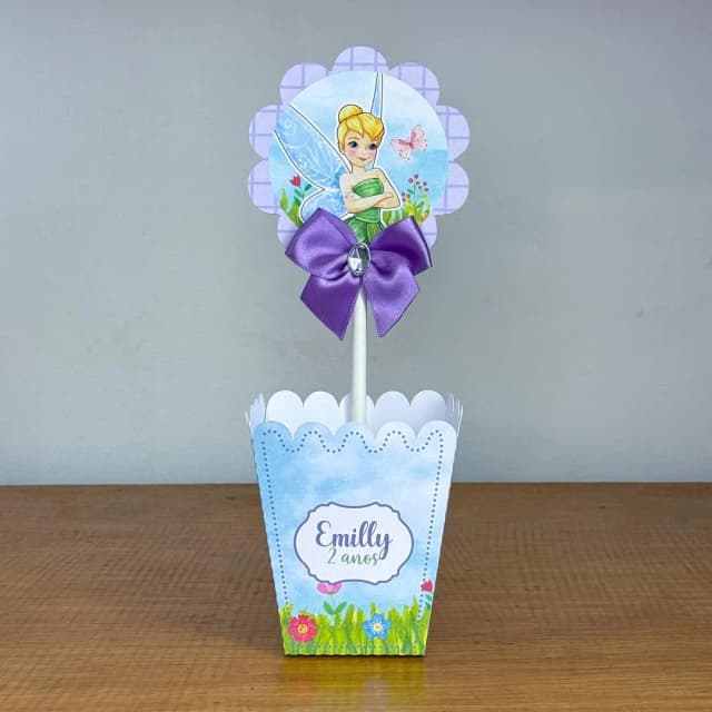 PEGUE E MONTE - Centro de Mesa SININHO TINKER BELL - Decoração de Festa | Lembrancinhas | Aniversário | Personalizados