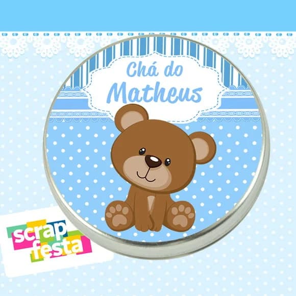 Lembrancinhas de Chá de Bebê Latinhas