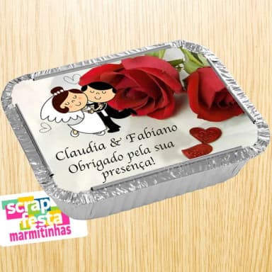 Marmitinha Personalizada Festa de Casamento