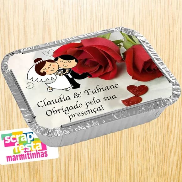 Marmitinha Personalizada Festa de Casamento