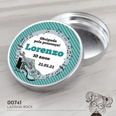 Latinha Adesivada Rock - 00741