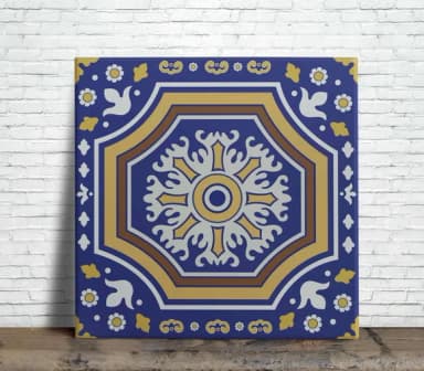 Azulejo 15x15 Português Decorativo com Suporte Brinde