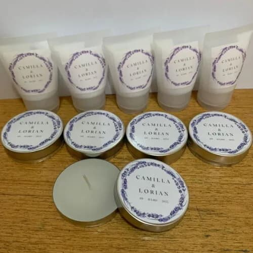 Lembrança Madrinha Casamento Vela Aromática + Hidratante