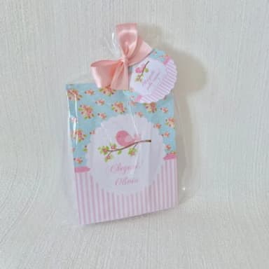 Lembrancinha Maternidade Mini Bloco personalizado Passarinho