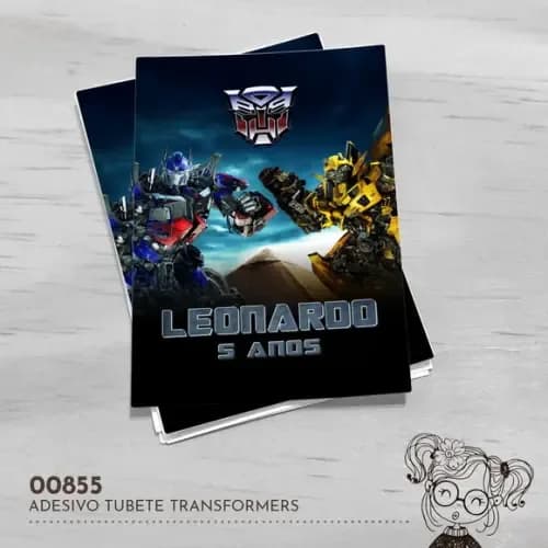 Adesivo Tubete Transformers - 00855