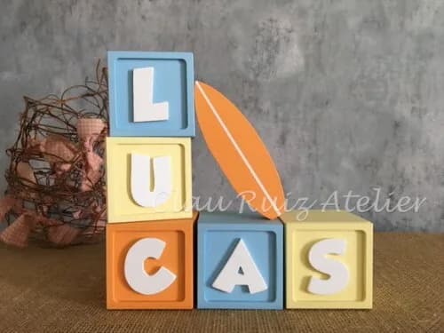 CANDY COLORS - Cubos 6x6cm TS + PRANCHA DE SURF