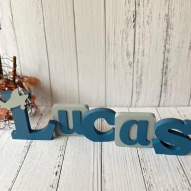 Nomes Linha Blocos Aviãozinho - Decoração de Bebê