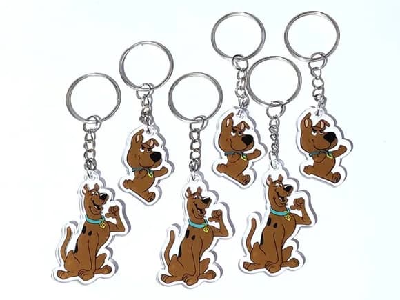 Chaveiro Scooby-doo e Scooby-loo Acrílico Impresso 6 Unidade