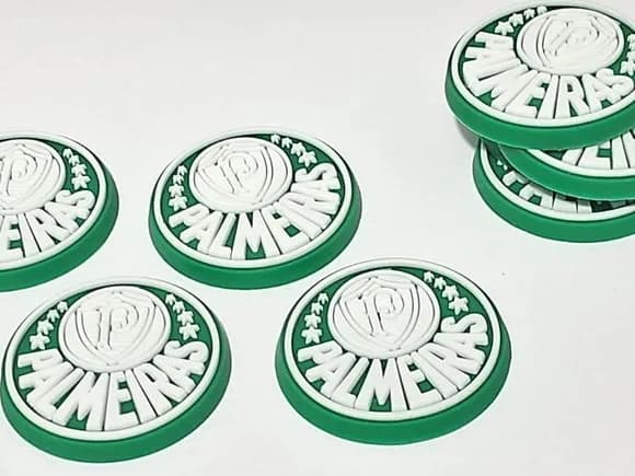 Aplique Time 3,5cm Emborrachados Pacotes 6 Unidades