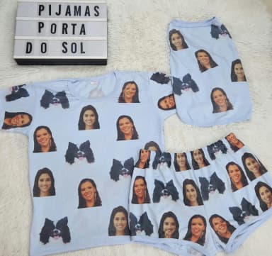 Pijamas  Personalizados com foto