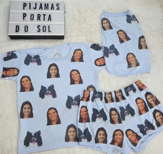 Pijamas  Personalizados com foto