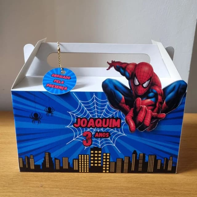 Maleta Personalizada Lembrancinha Homem-Aranha