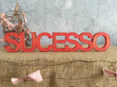 Letras de MDF Rústicas- SUCESSO