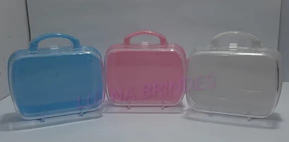 Mini Malinha em acrílico colorido - kit com 6 unidades