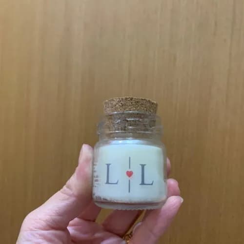 Lembrança Casamento Vela Aromática Potinho Vidro Tampa Rolha