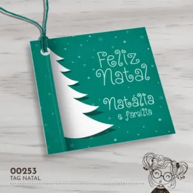 Tag Quadrada Natal - 00253