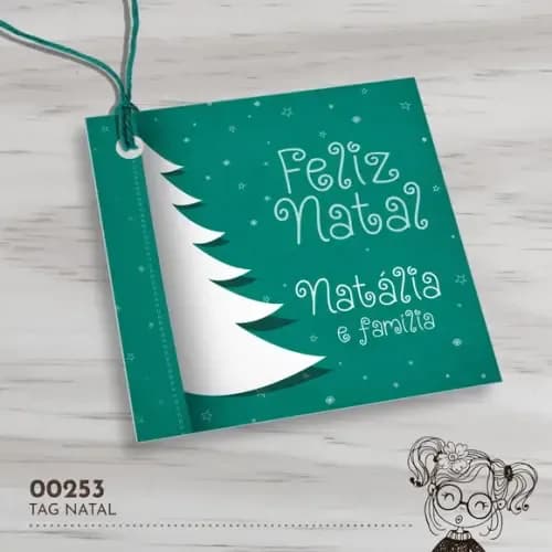 Tag Quadrada Natal - 00253
