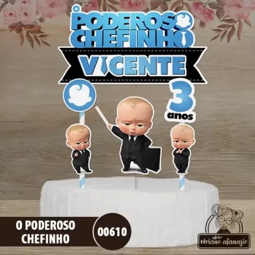 Topo de Bolo O Poderoso Chefinho - 00610
