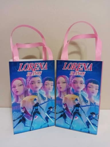 Sacolinhas Personalizadas Guerreiras para Lembrancinhas