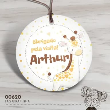 Tag Redonda Girafinha - 00620