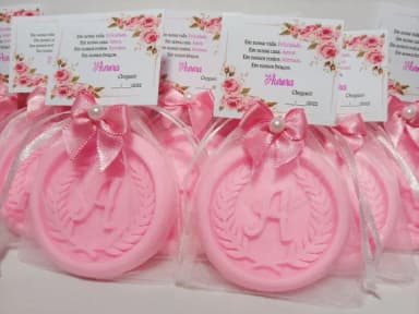 Lembrancinha Maternidade, Sabonete Letra Personalizada