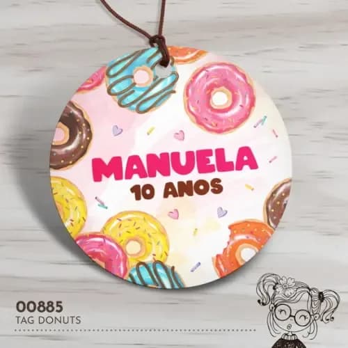 Tag Redonda Donuts - 00885