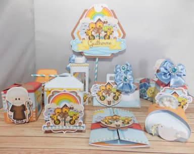 Kit 30 Lembrancinhas Arca de Noé