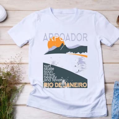 Camiseta Arpoador - Pôr do Sol, Surf e Vibe Carioca