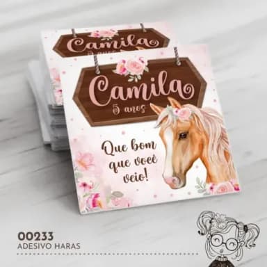 Adesivo Quadrado Haras - 00233