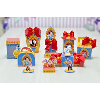 Kit 30 Lembrancinhas Branca de Neve