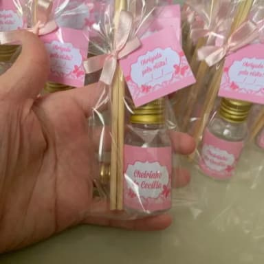 Lembrancinha Aromatizador Maternidade Borboleta Rosa