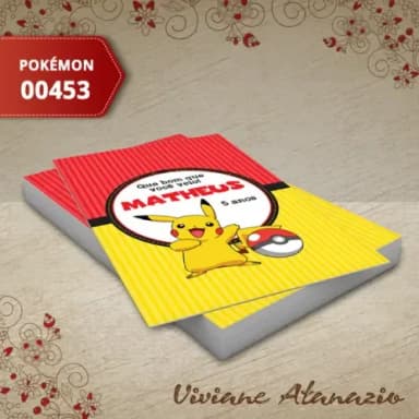 Adesivo Tubete Pokémon - 00453