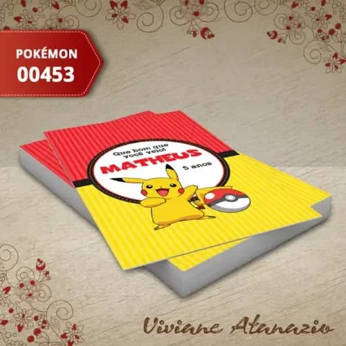 Adesivo Tubete Pokémon - 00453