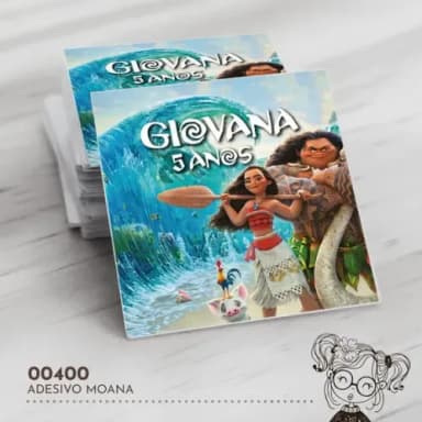 Adesivo Quadrado Moana - 00400