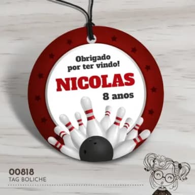 Tag Redonda Boliche - 00818