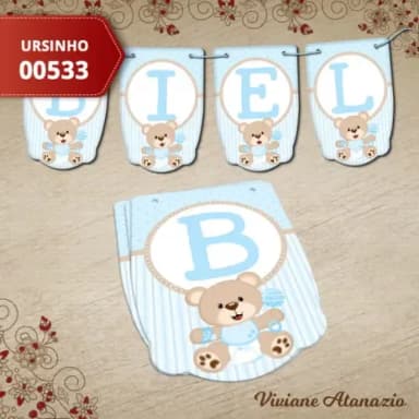 Bandeirola Ursinho - 00533