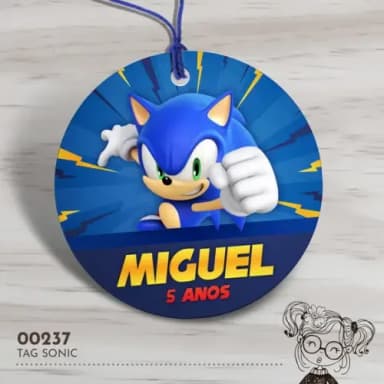 Tag Redonda Sonic - 00237