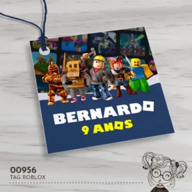 Tag Quadrada Roblox - 00956