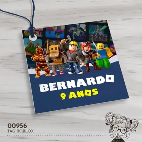 Tag Quadrada Roblox - 00956