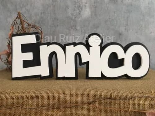 Letras Decorativas Nomes Sobreposição