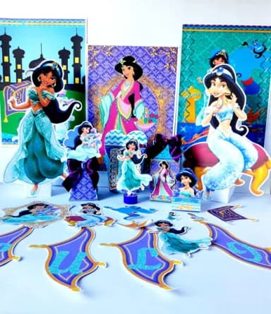 Kit 30 Lembrancinhas Jasmine e Alladim